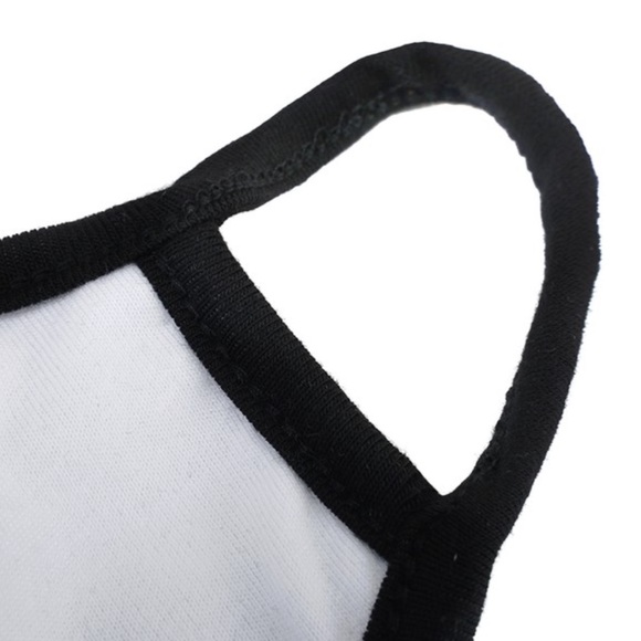 IN STOCK Fast Ship Black Skull Pink Rose Face Mask - Picture 7 of 8